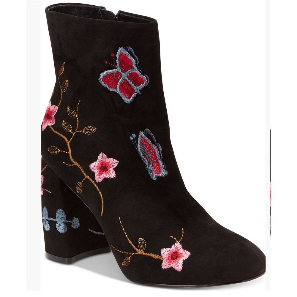 Nanette Lepore embroidered Lilly ankle bootie